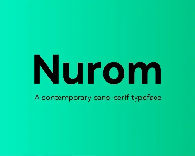 Nurom font