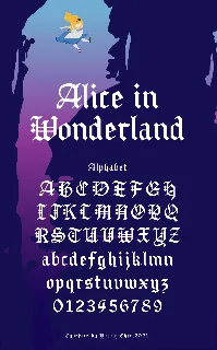 Alice in Wonderland font