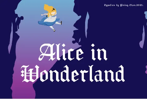 Alice in Wonderland font