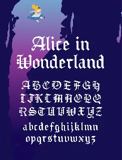 Alice in Wonderland font