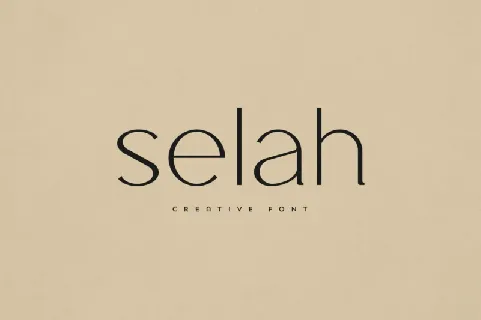 Selah  Sans Serif font