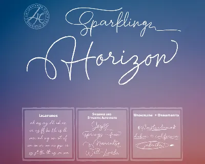Sparkling Horizon font