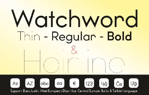 Watchword Demo font