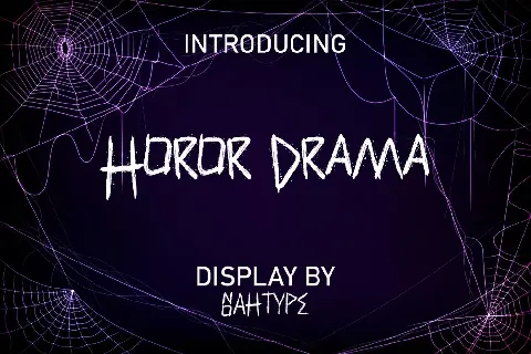 Horor Drama font