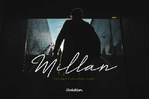 Millan Signature font