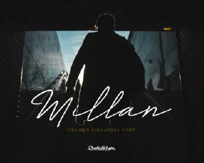 Millan Signature font