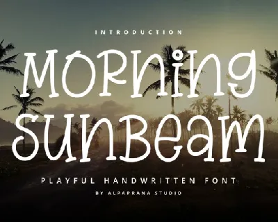 Morning Sunbeam font