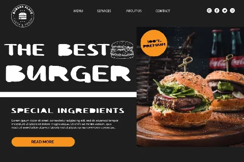 Burger M Demo font