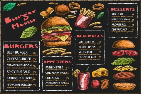 Burger M Demo font