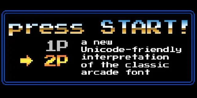 Press Start 2P font