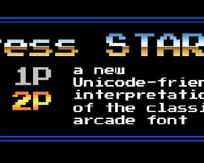 Press Start 2P font