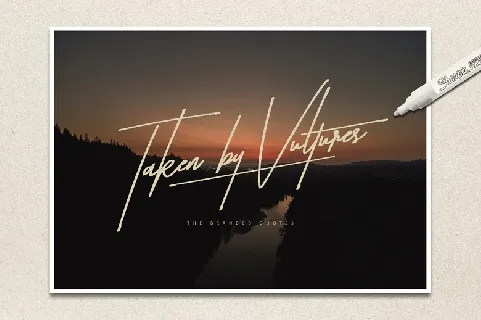 Taken by Vultures font