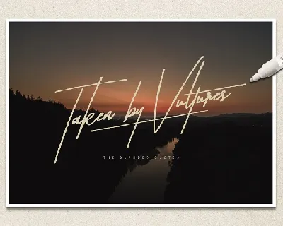 Taken by Vultures font