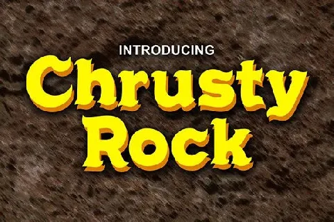 Chrusty Rock Display font