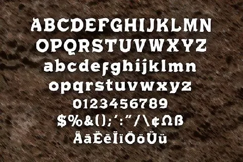 Chrusty Rock Display font