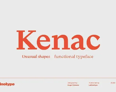 Kenac font