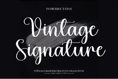 Vintage Signature font