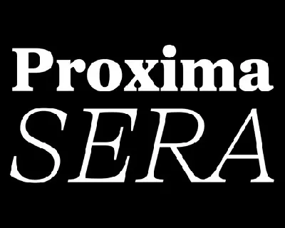 Proxima Sera Family font