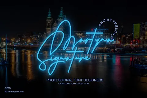 Martyna Signature font