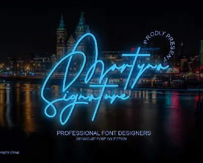 Martyna Signature font