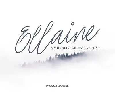 Ellaine Signature font