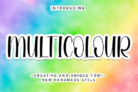 Multicolour Display font