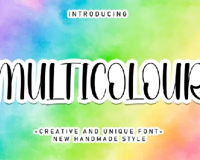 Multicolour Display font
