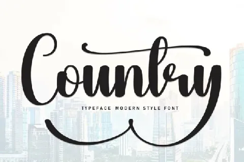 Country Script font