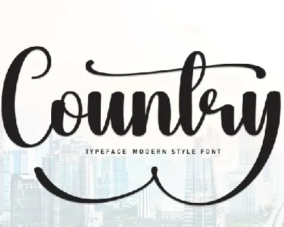 Country Script font