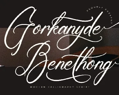 Gorkanyde Benethong DEMO VERSIO font