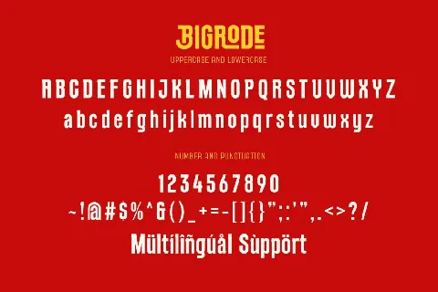 Bigrode font