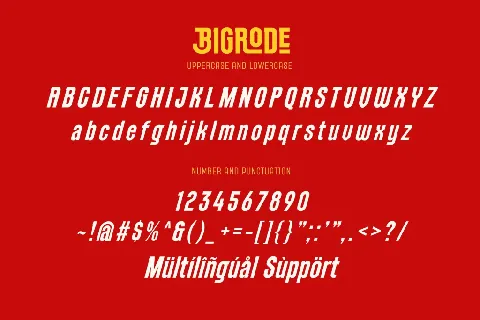 Bigrode font