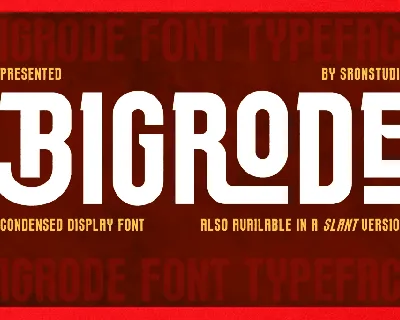 Bigrode font