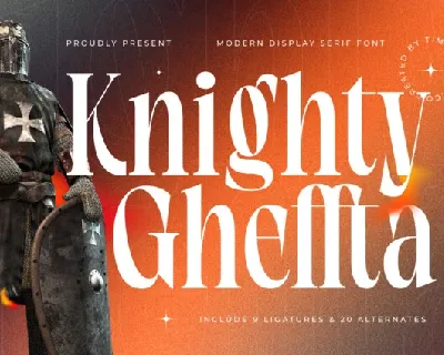 Knighty Gheffta Serif font