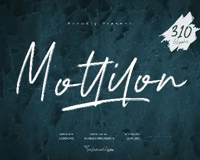 Mottilon font