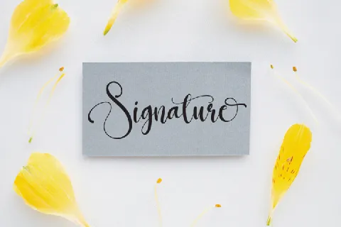 Strong Signature font