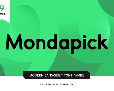 Mondapick font