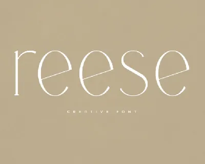 Reese font