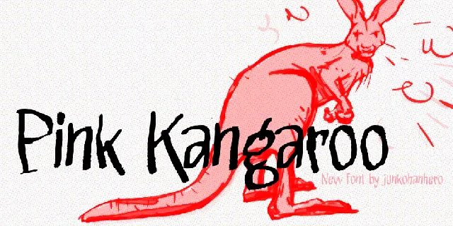 Pink Kangaroo font