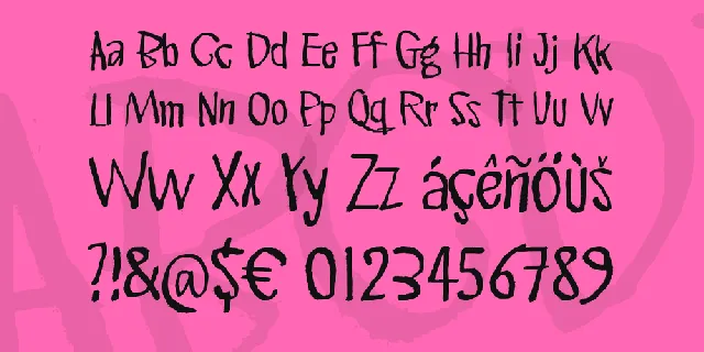 Pink Kangaroo font