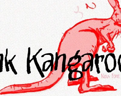 Pink Kangaroo font