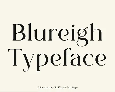 Blureigh font