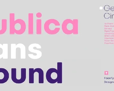 Publica Sans Round Family font