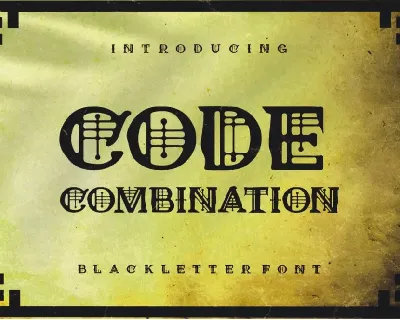 Code Combination font