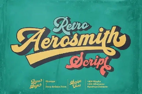 Aerosmith Script font
