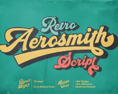 Aerosmith Script font