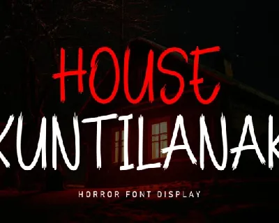 House Kuntilanak Display font