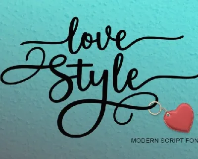 Love Style Script font