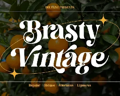 Brasty Vintage font