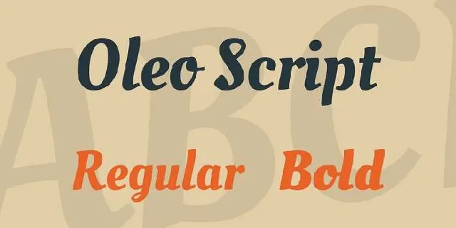 Oleo Script font